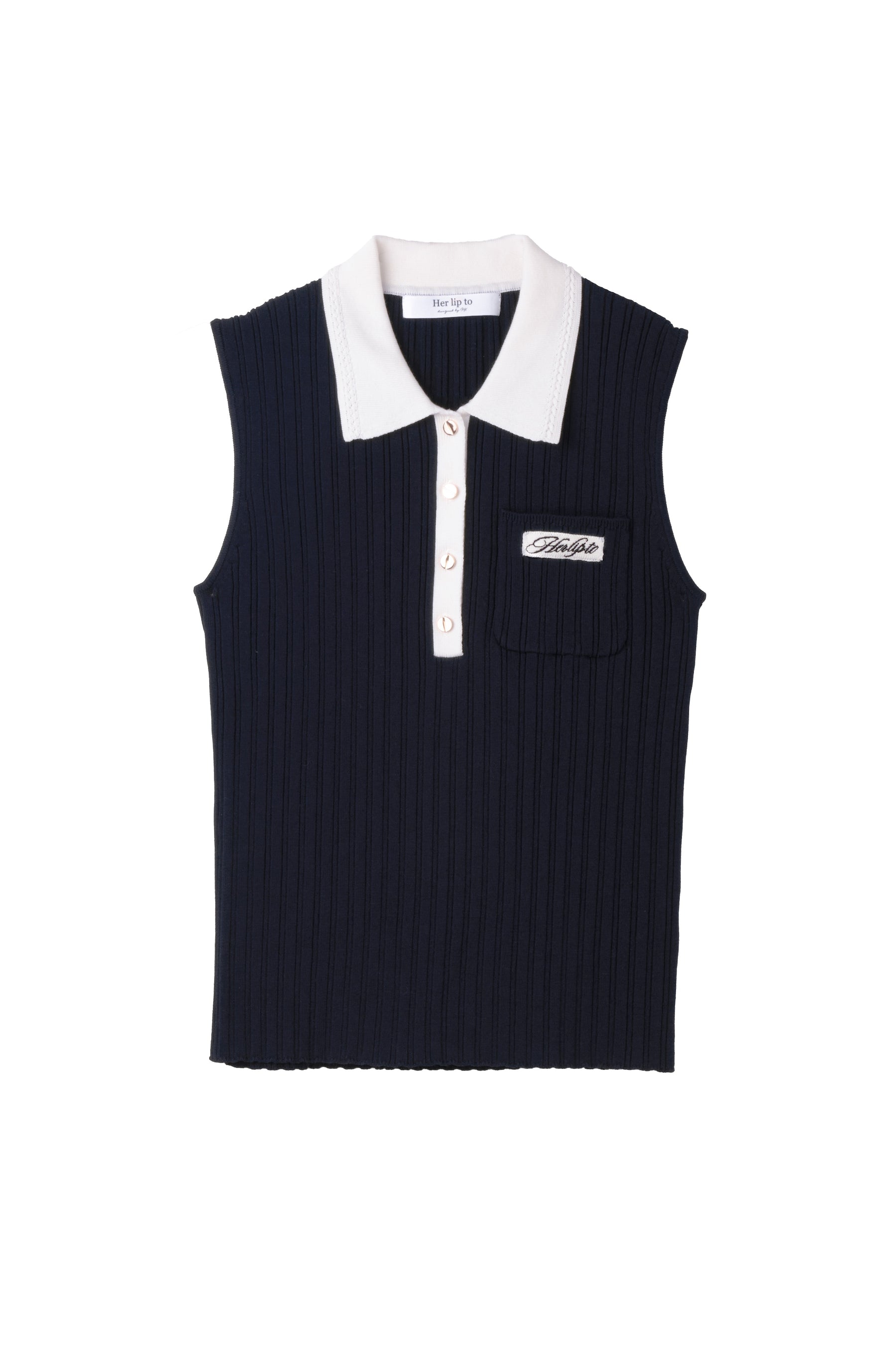 Calina Polo Knit Top