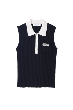 Calina Polo Knit Top