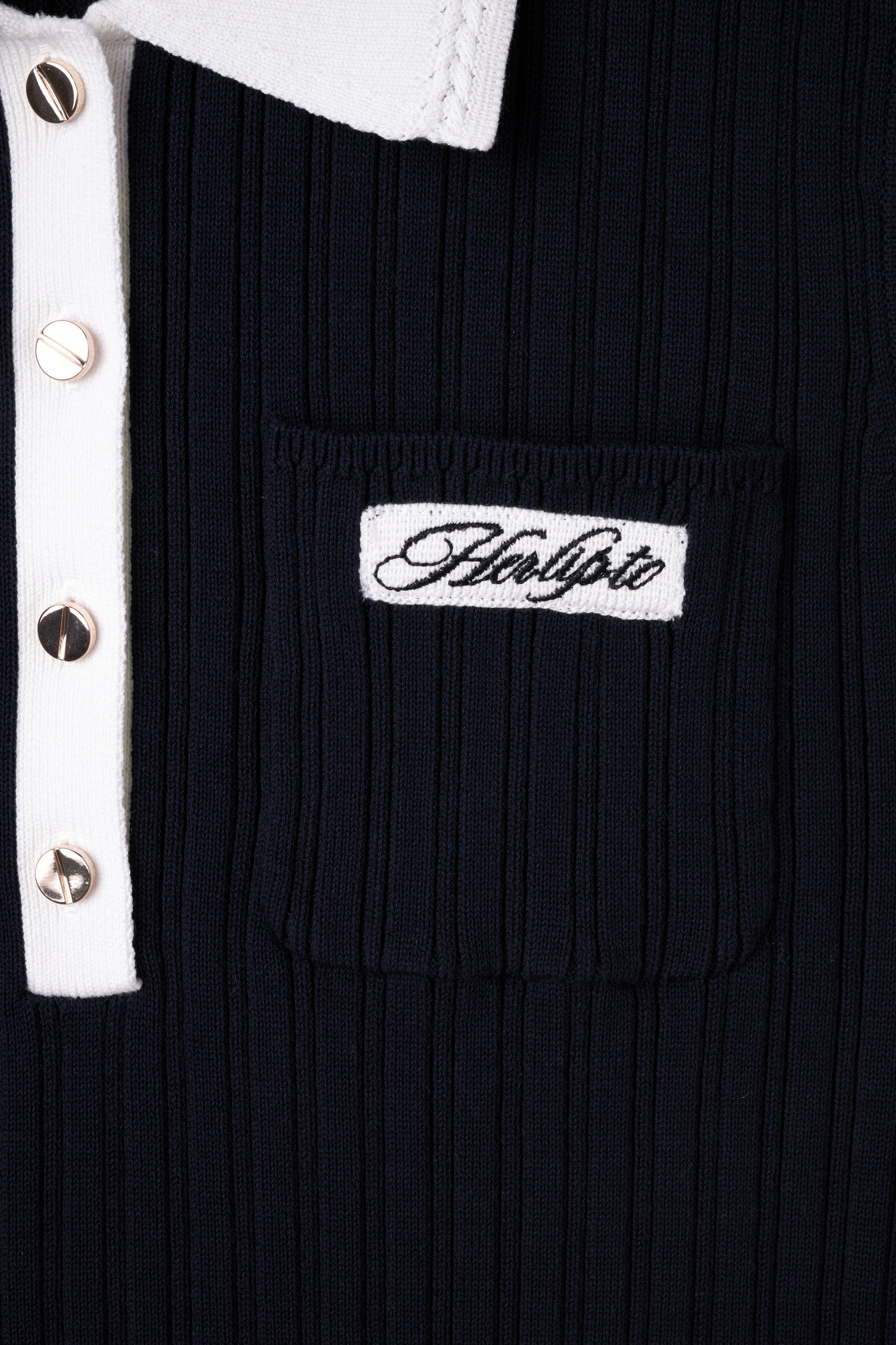 Calina Polo Knit Top