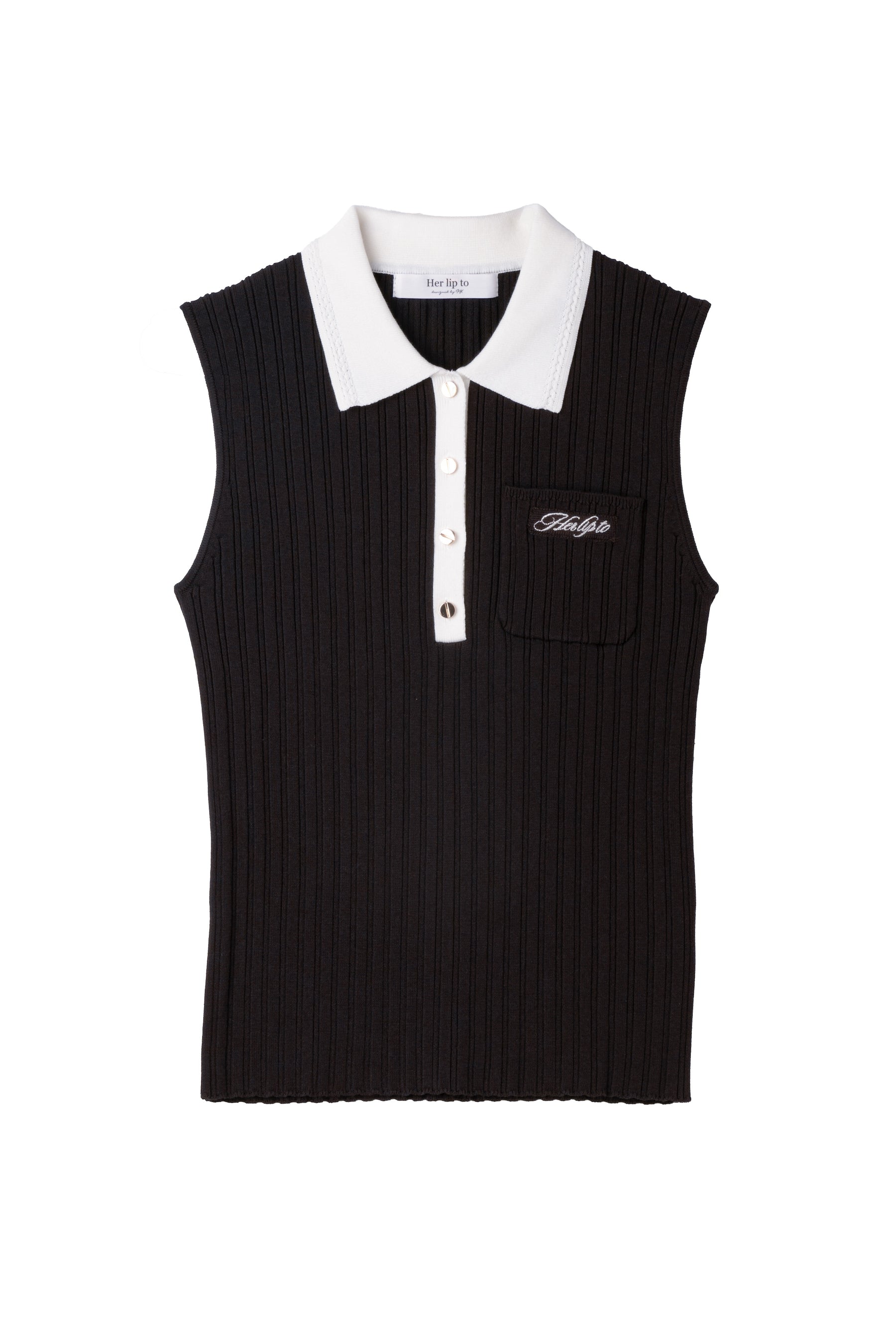 Calina Polo Knit Top