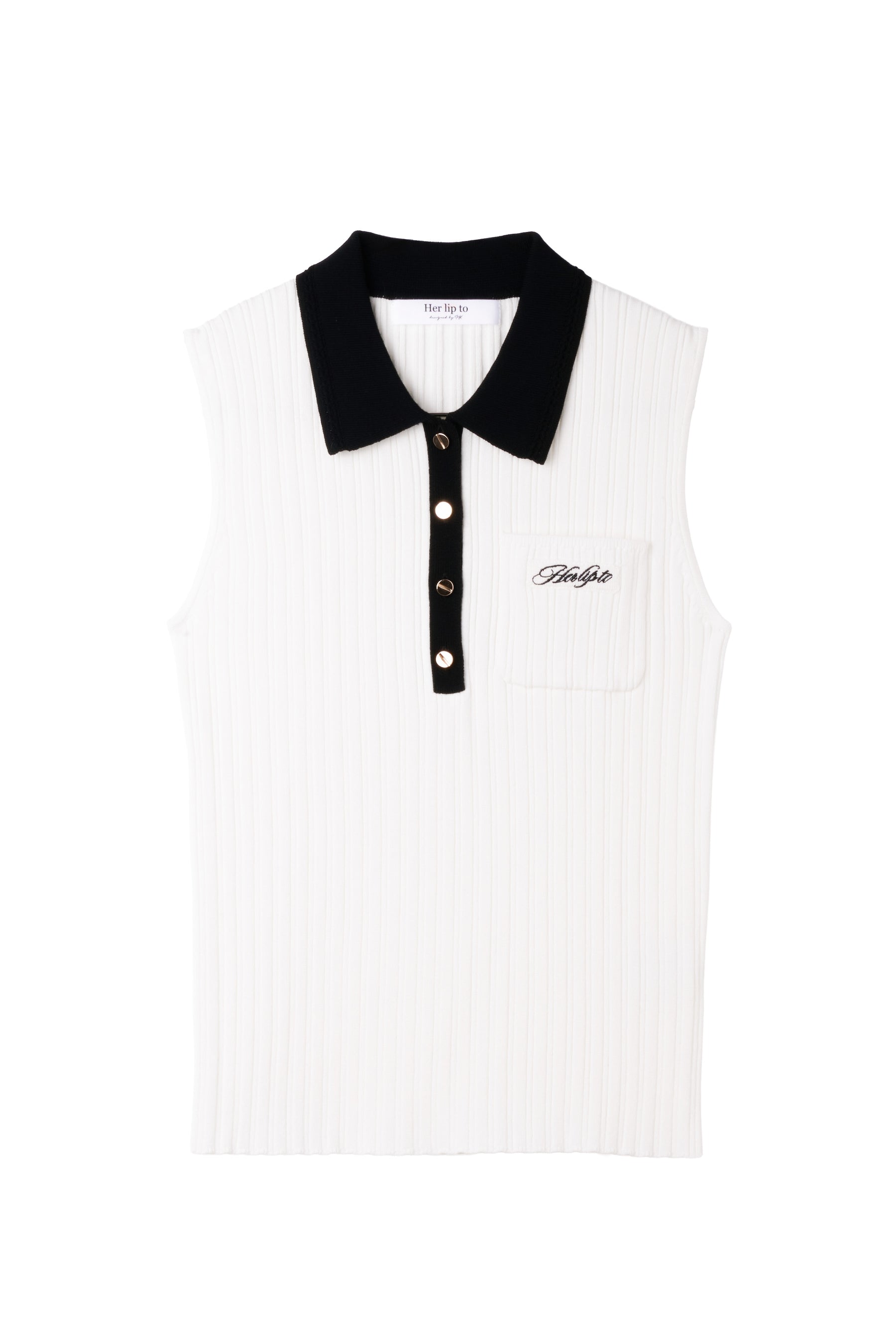 Calina Polo Knit Top