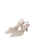 【Ships in early June】Pointed-Toe Gold Buckle Shoes