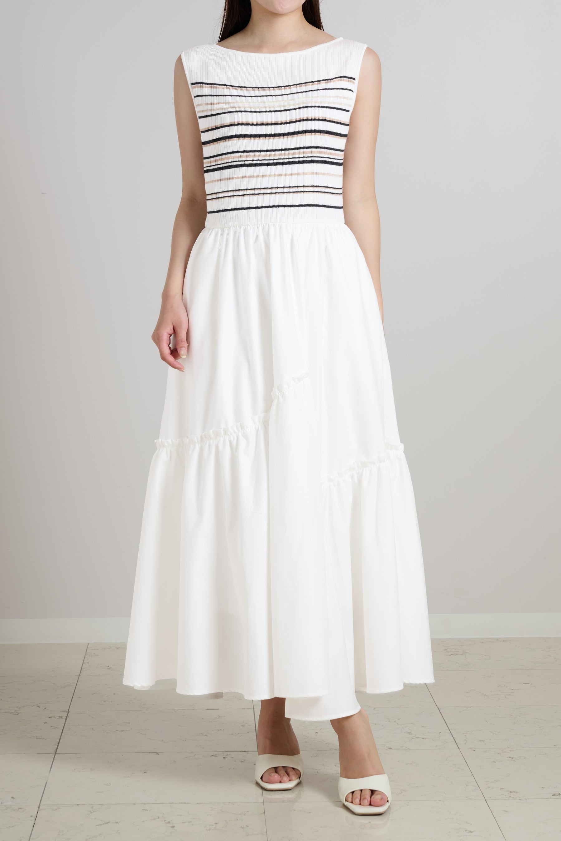 Random Striped Long Dress