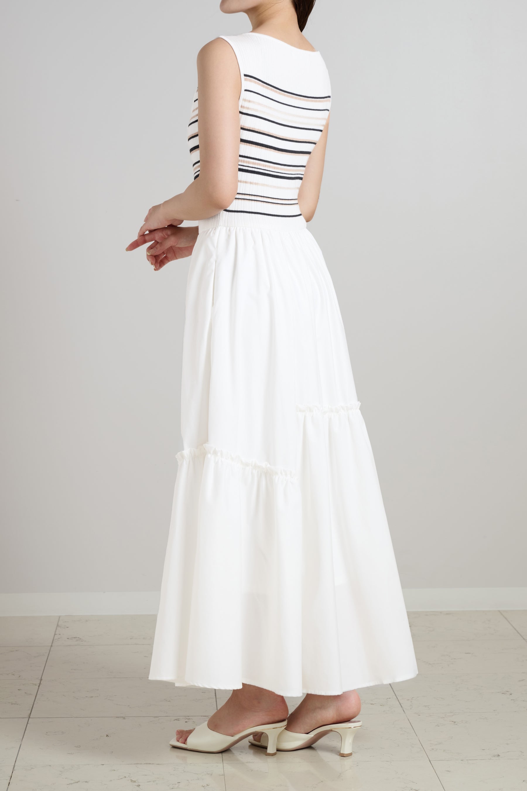 Random Striped Long Dress