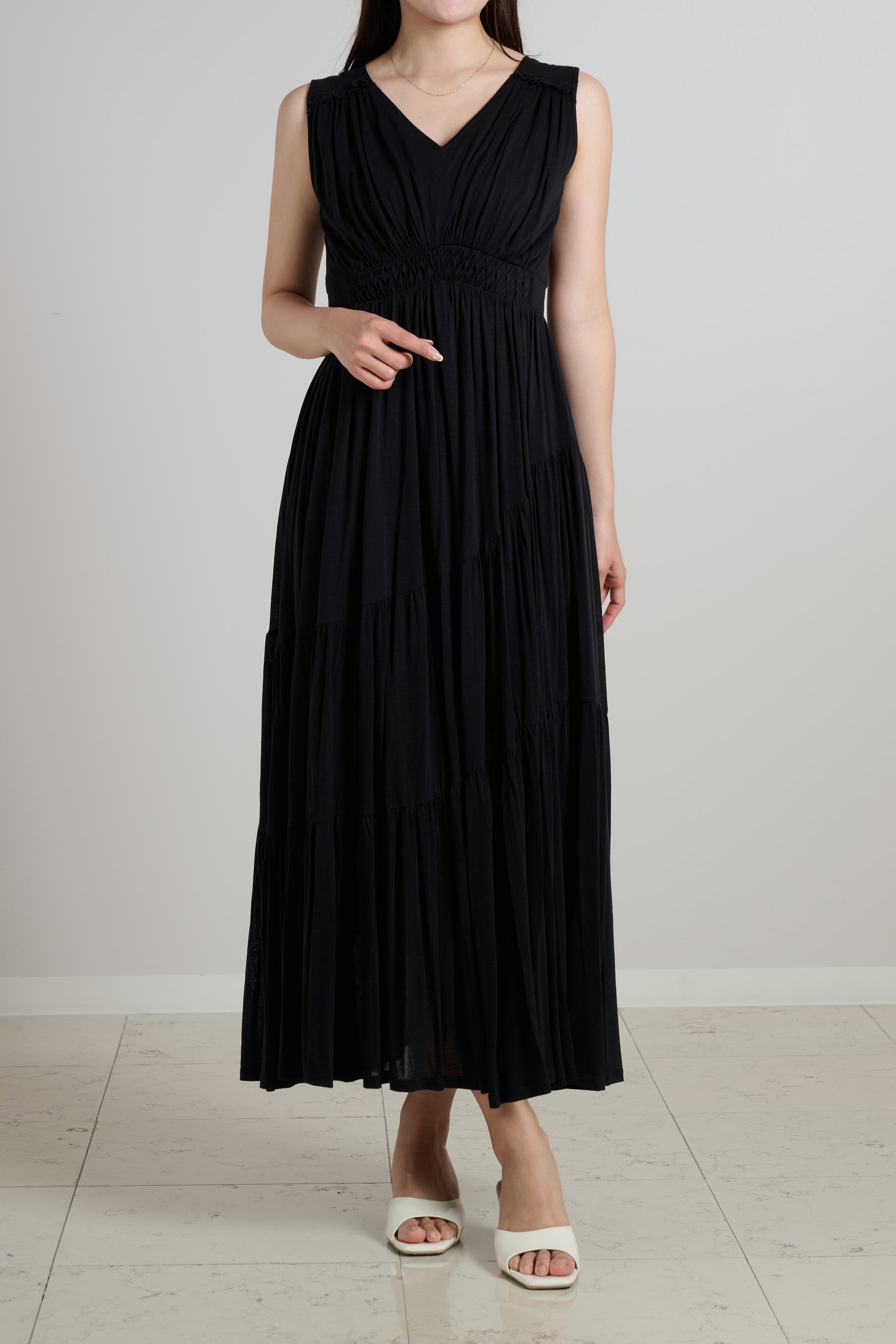 Phoebe Tiered Long Dress		