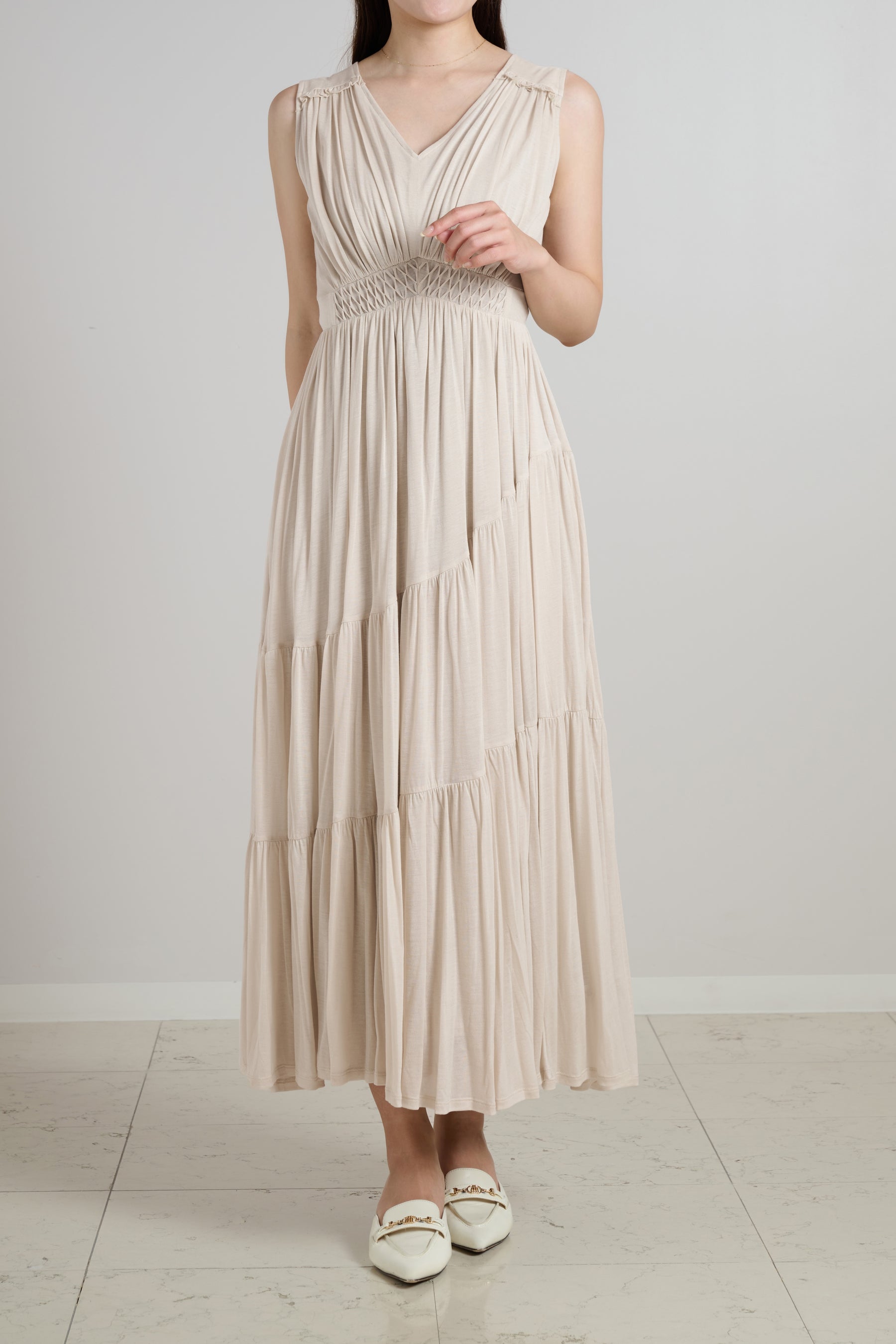 Phoebe Tiered Long Dress		