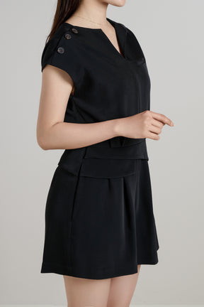 Keyhole-Neck Mini Romper
