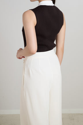 Calina Polo Knit Top