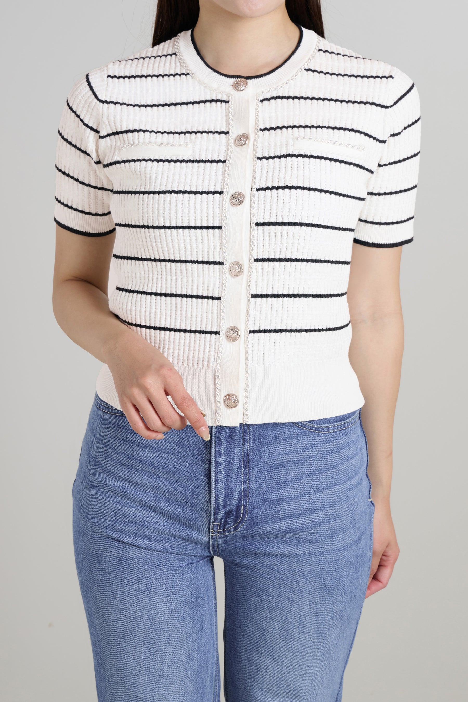 Nicola Short Sleeve Knit Cardigan