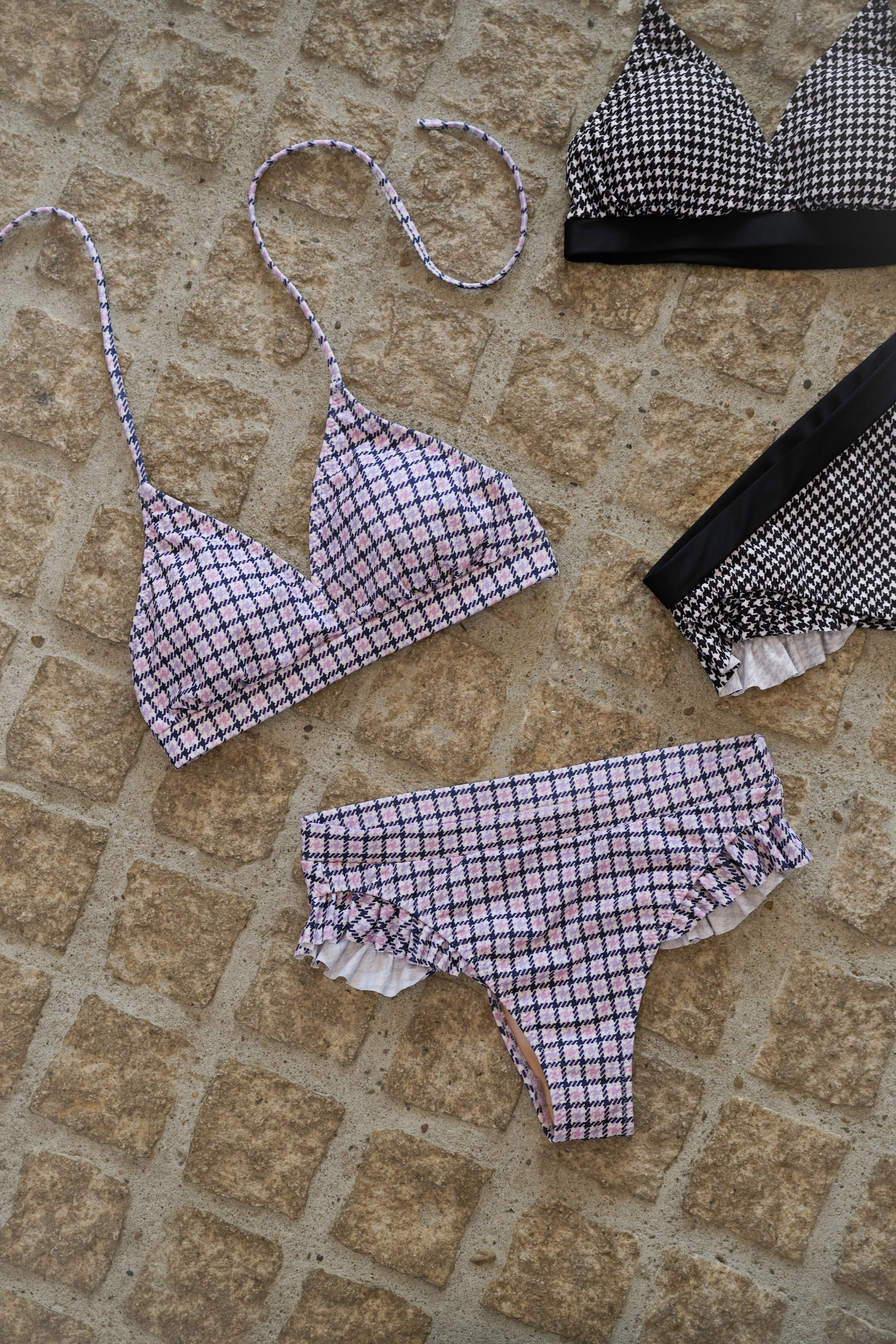 Calina Check Bikini Set