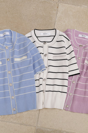 Nicola Short Sleeve Knit Cardigan