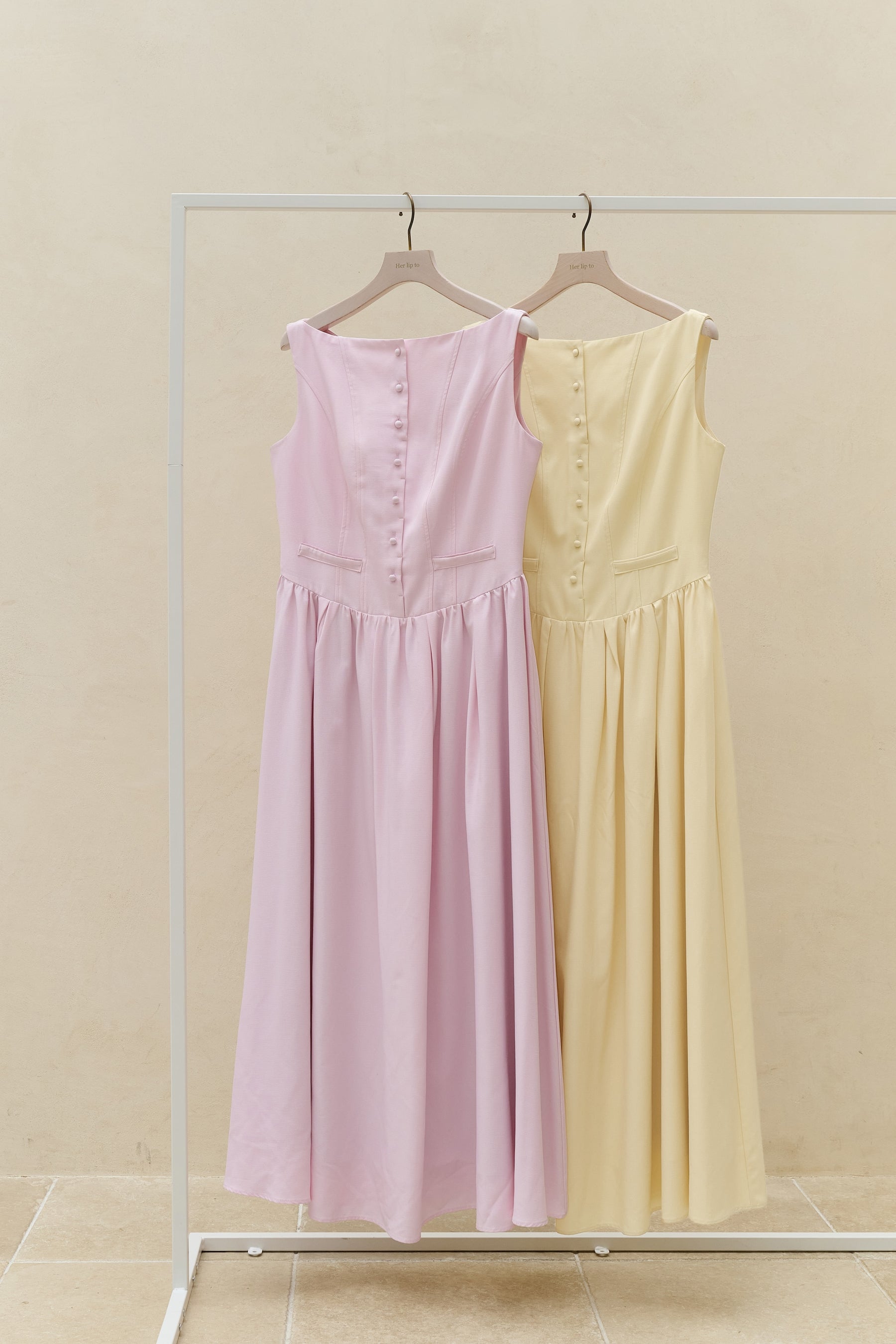 Deauville Gathered Long Dress
