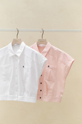 [New Color] Trois Logo Cropped Shirt