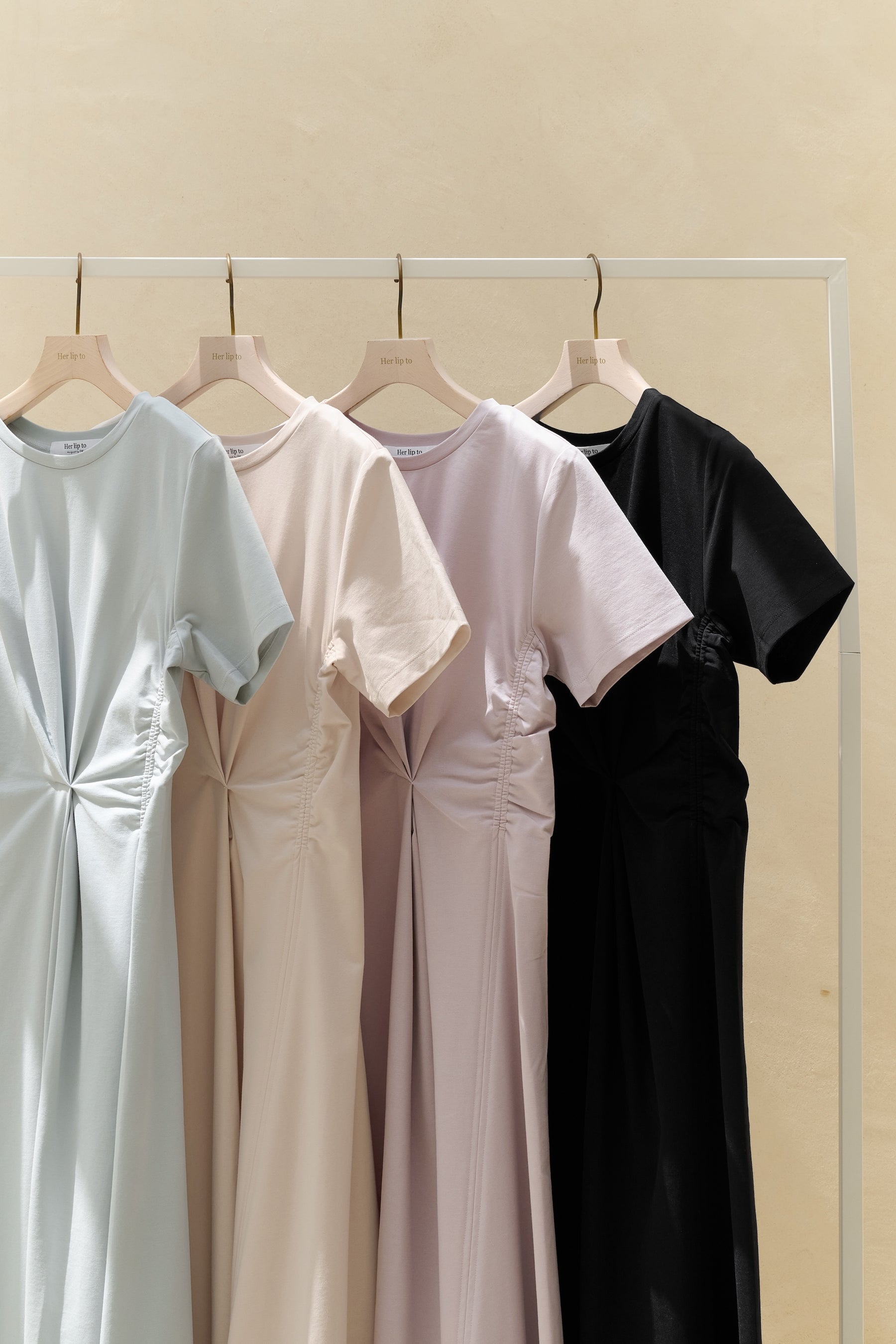 【Her lip to】All-Day Long Dress Brown 新色】All-Day Long Dress