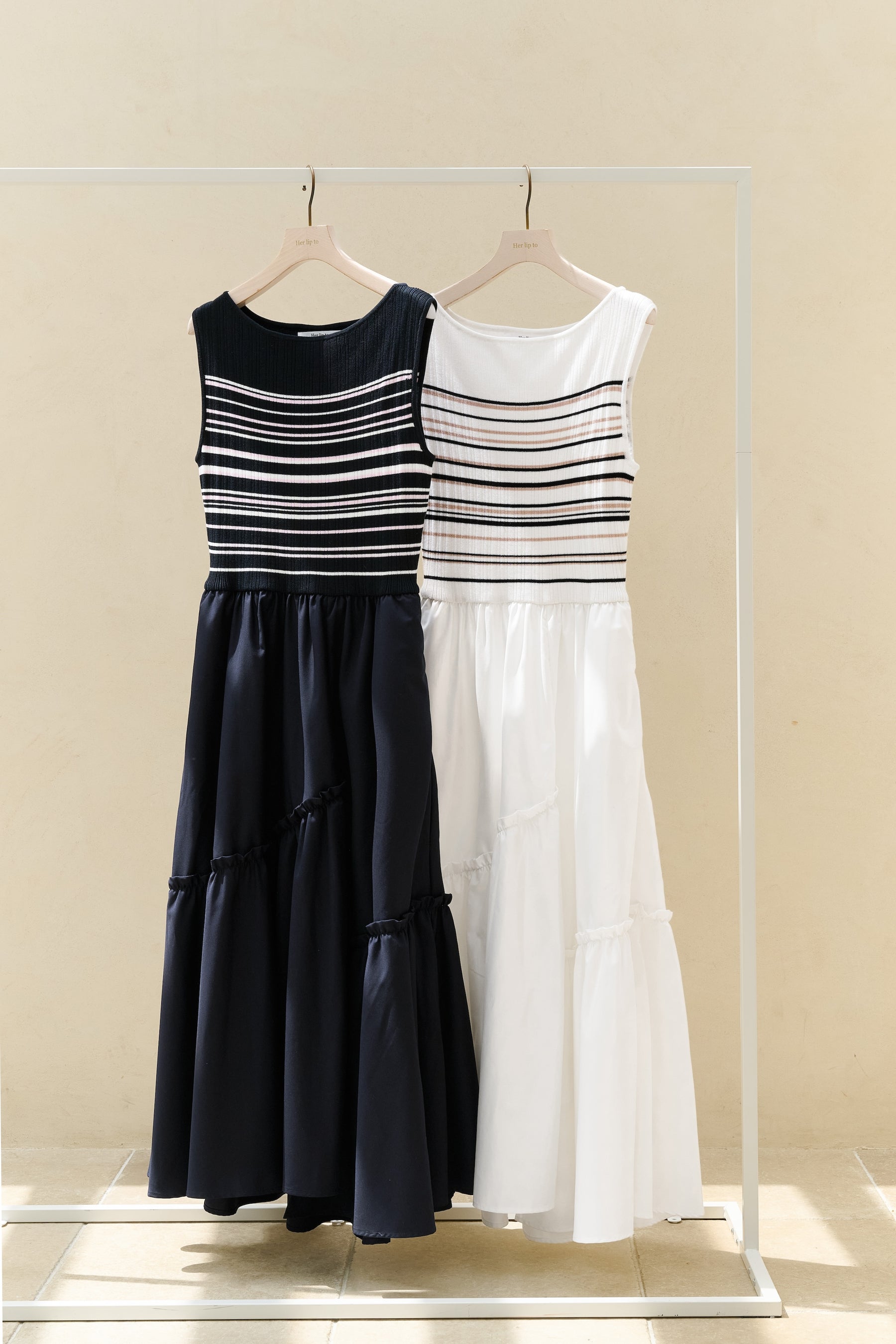 Random Striped Long Dress