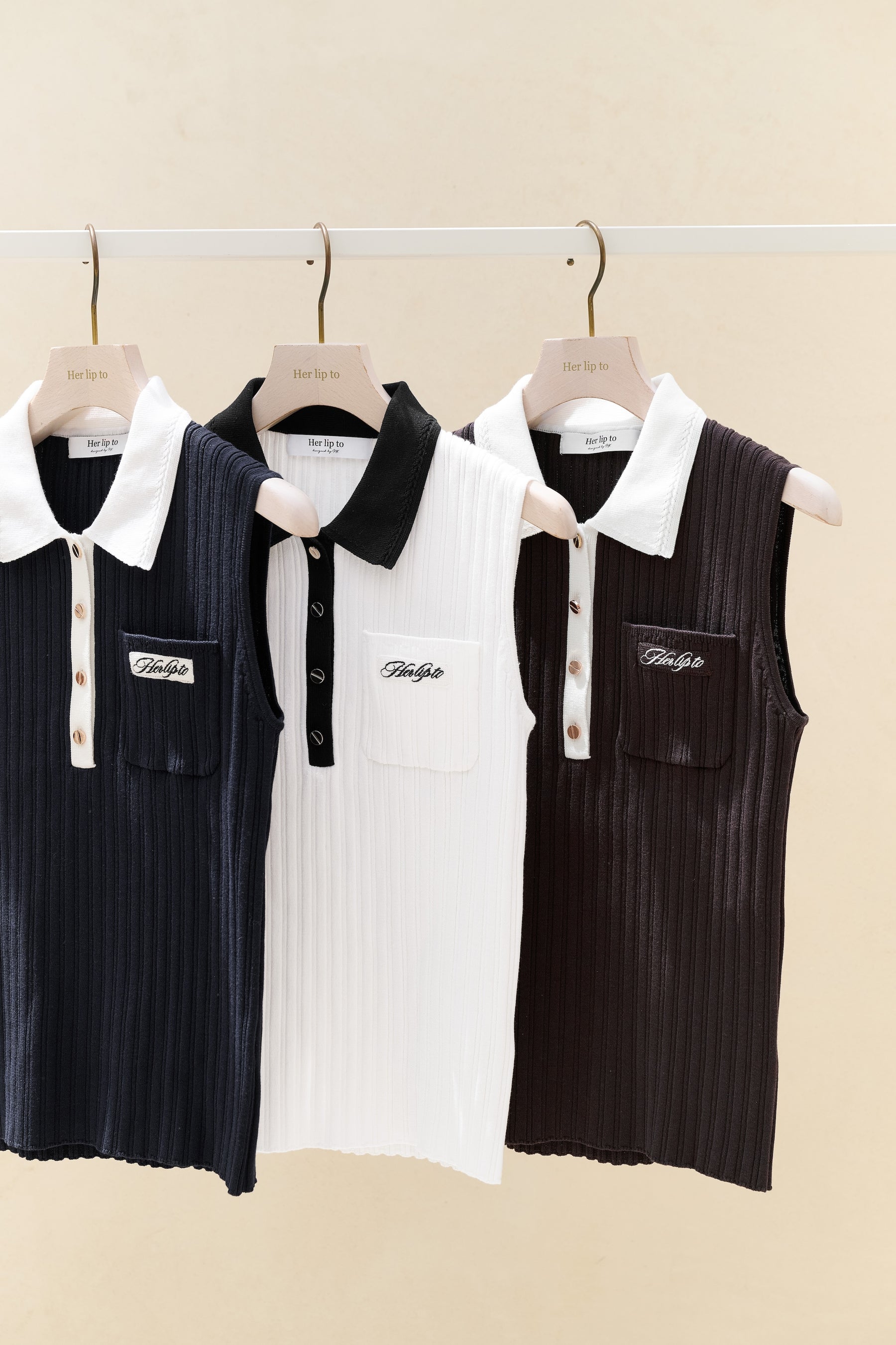 Calina Polo Knit Top