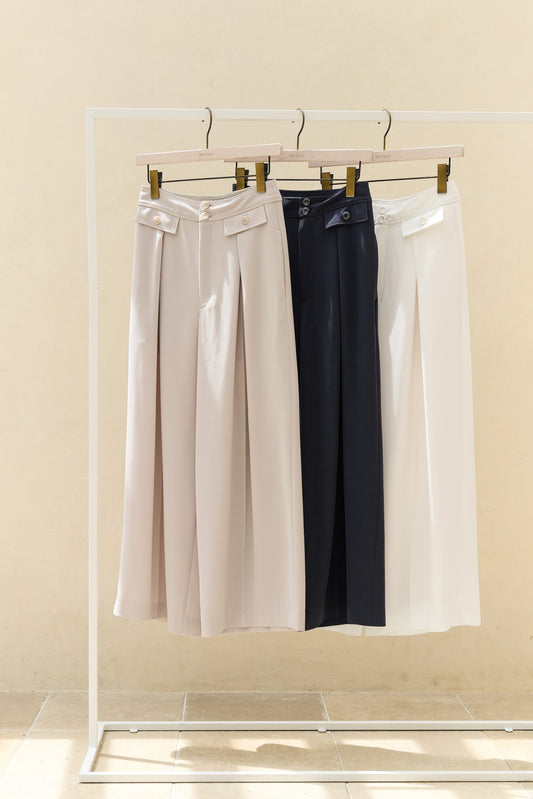 [Ships in early June] Flap Wide-Leg Pants