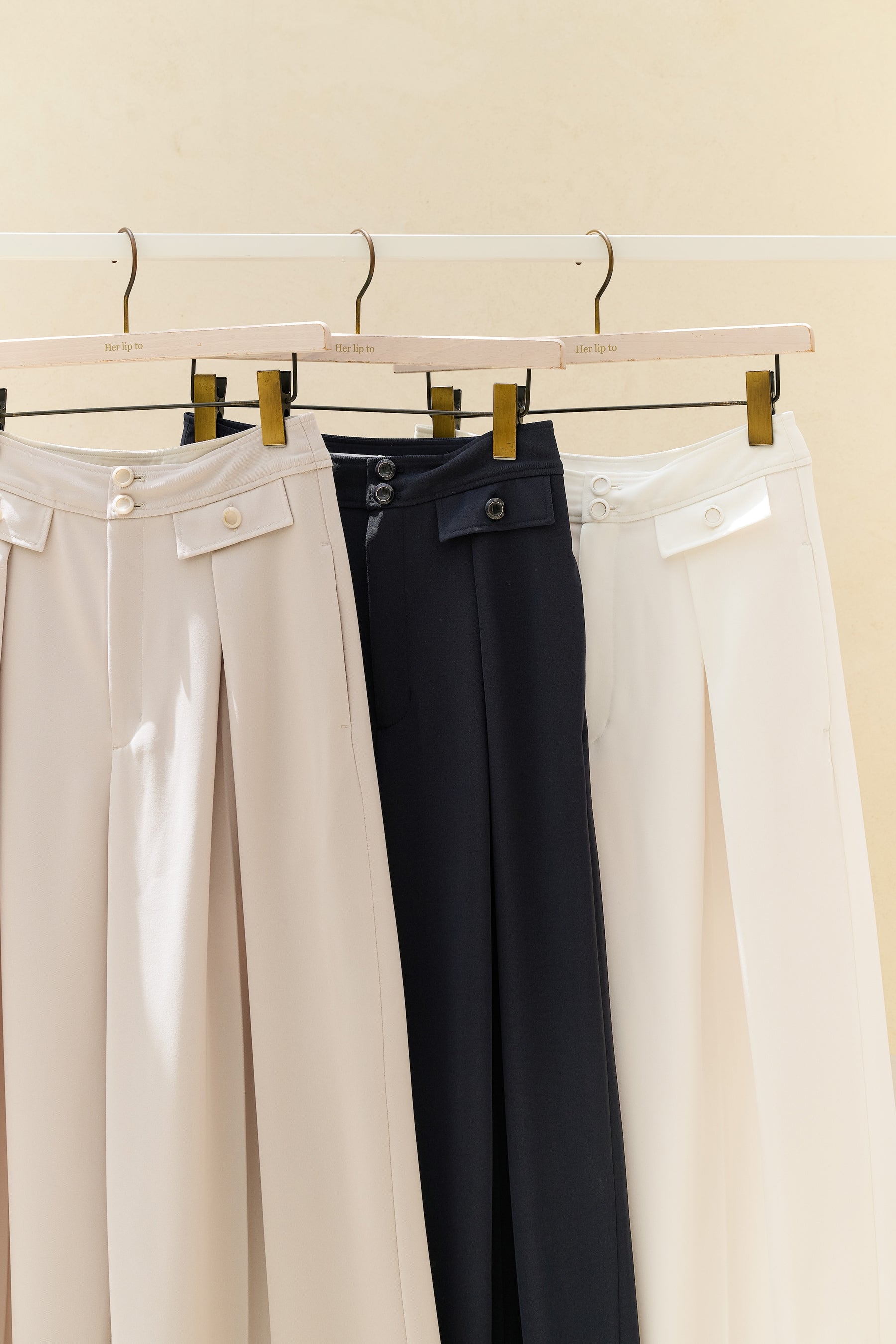6月上旬発送】Flap Wide-Leg Pants
