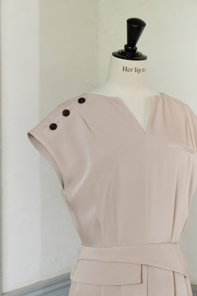 Keyhole-Neck Mini Romper