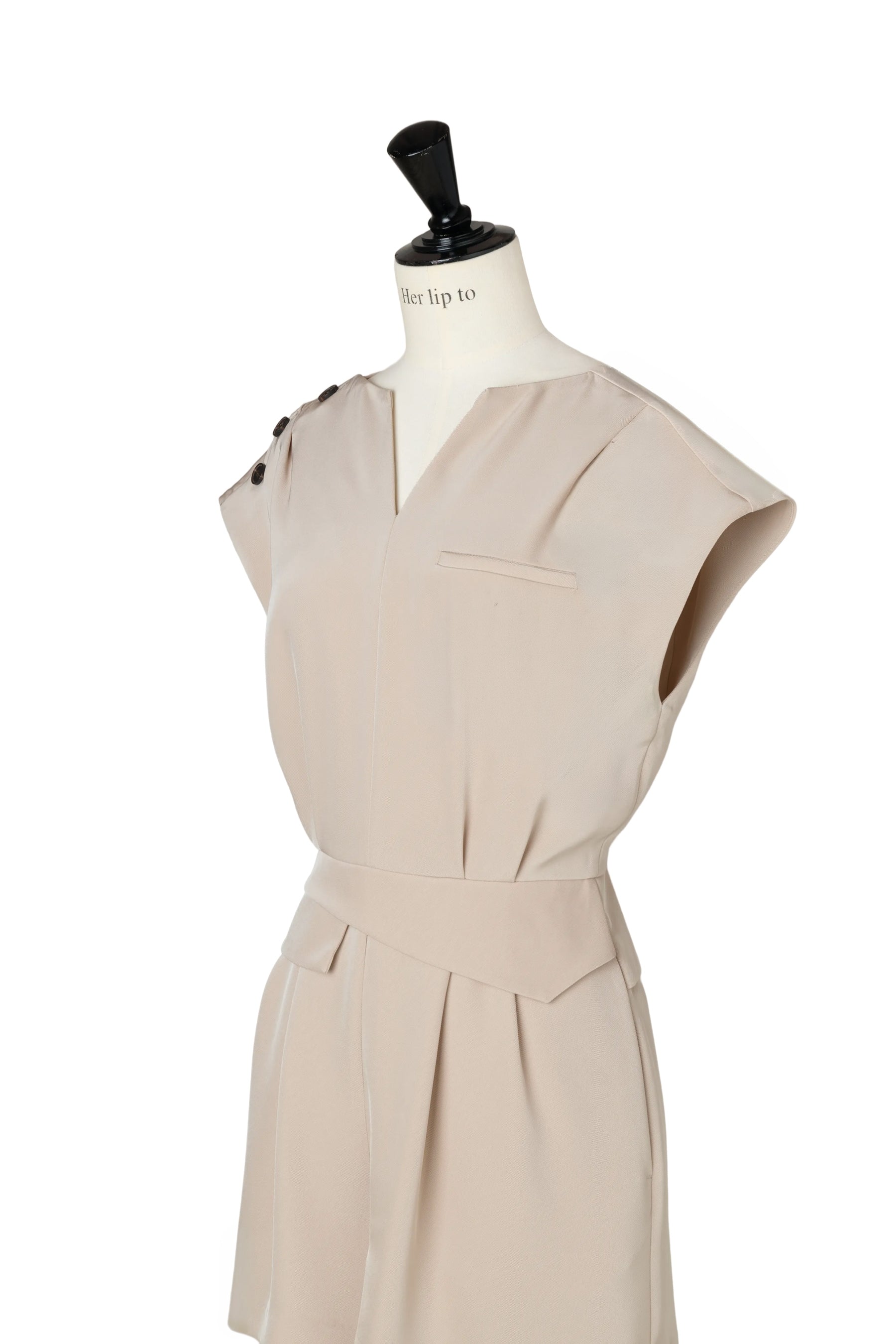Keyhole-Neck Mini Romper