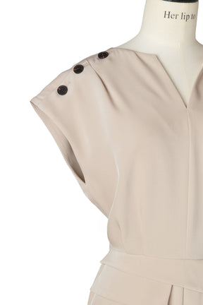 Keyhole-Neck Mini Romper