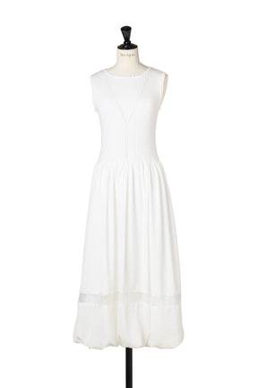 ［Essentia］Eyelet Knit Docking Dress