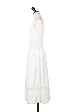 ［Essentia］Eyelet Knit Docking Dress