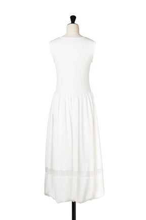 ［Essentia］Eyelet Knit Docking Dress