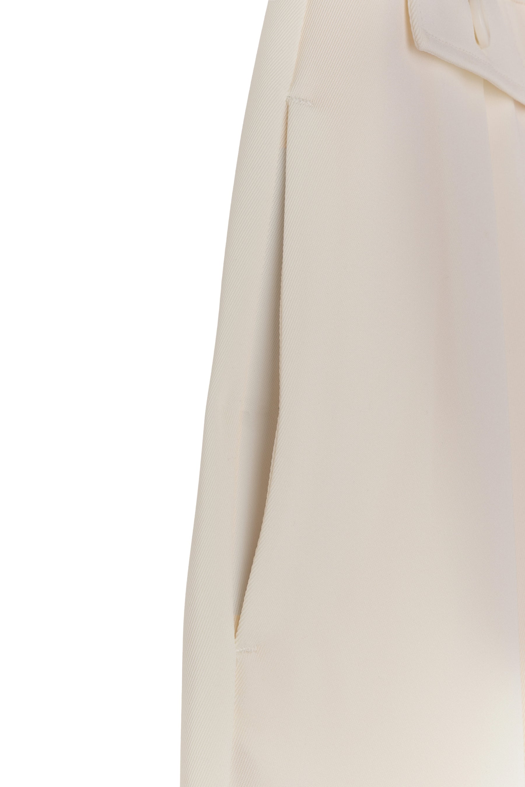 Flap Wide-Leg Pants