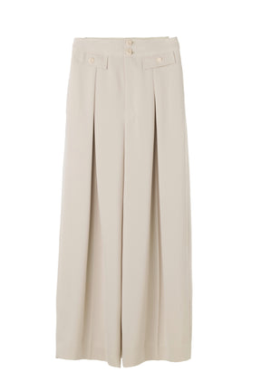 Flap Wide-Leg Pants
