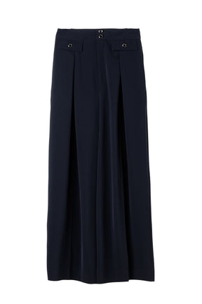 Flap Wide-Leg Pants