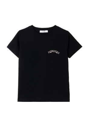 HLT Bow-Embroidered Tee