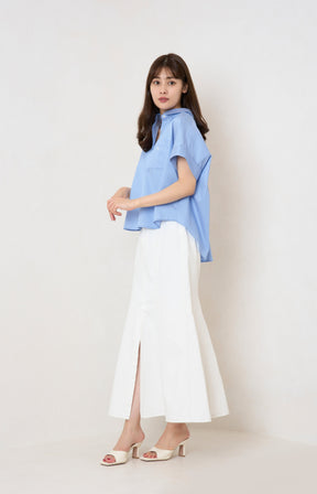 Mermaid Slit Denim Skirt