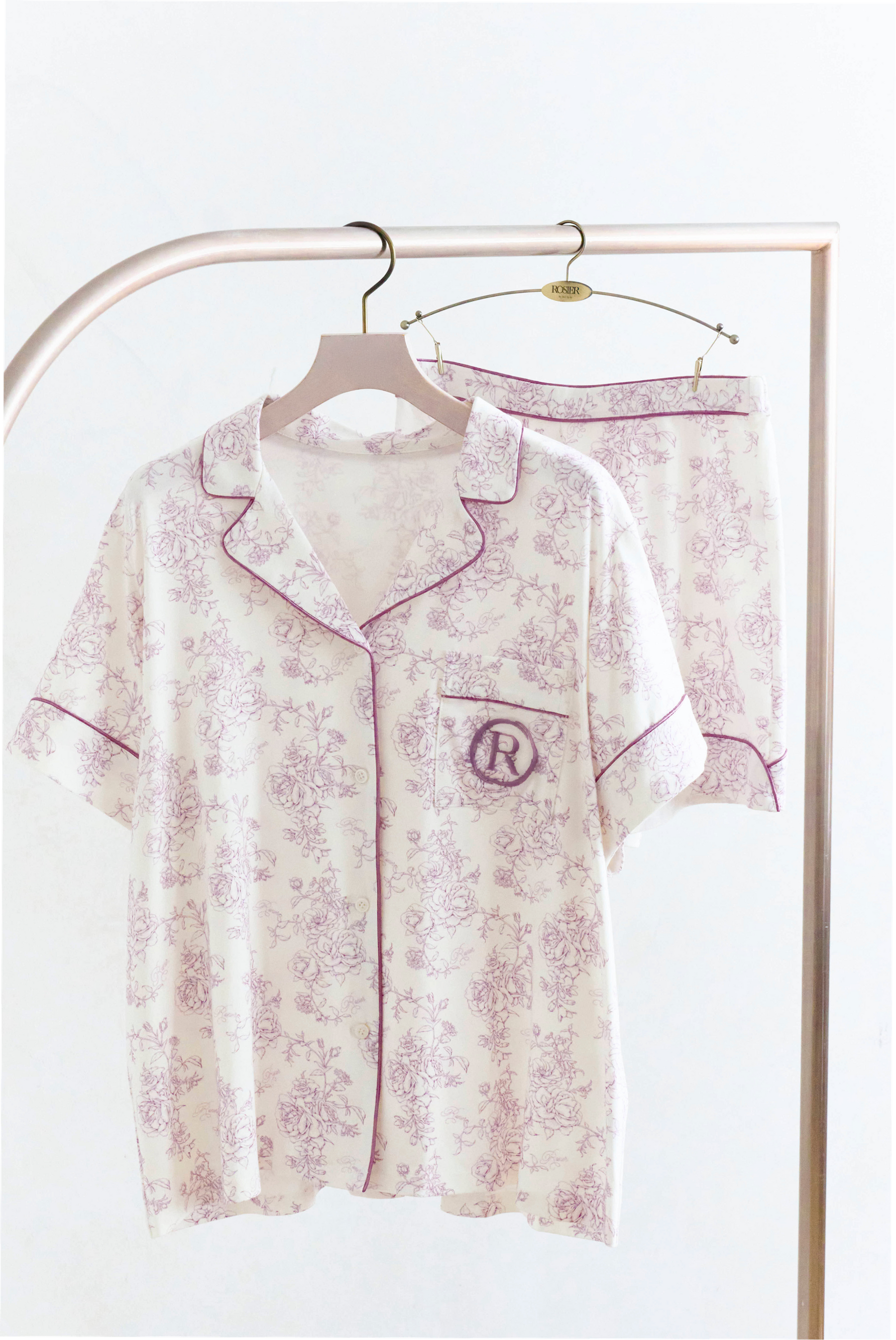 ROSIER Dream Pajama Short Sleeve