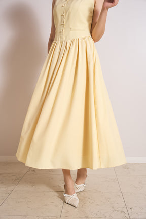 Deauville Gathered Long Dress