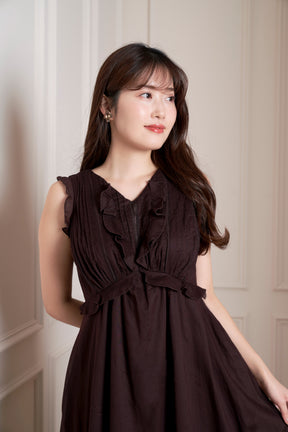 木造 herlipto Cambrils Cotton-Blend Dress | portaldekor.rs