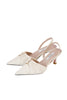 【Ships in early June】Pointed-Toe Gold Buckle Shoes