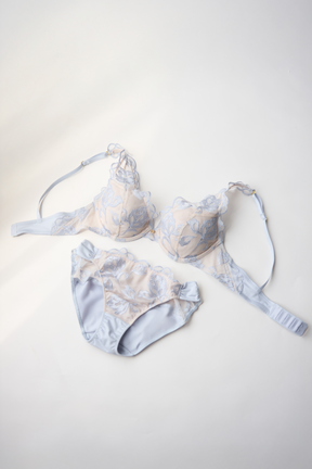 【french blue】Magnolia Tulle Lace Bra Set