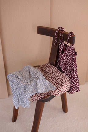 [New Color] Cherry Pattern Strap Top