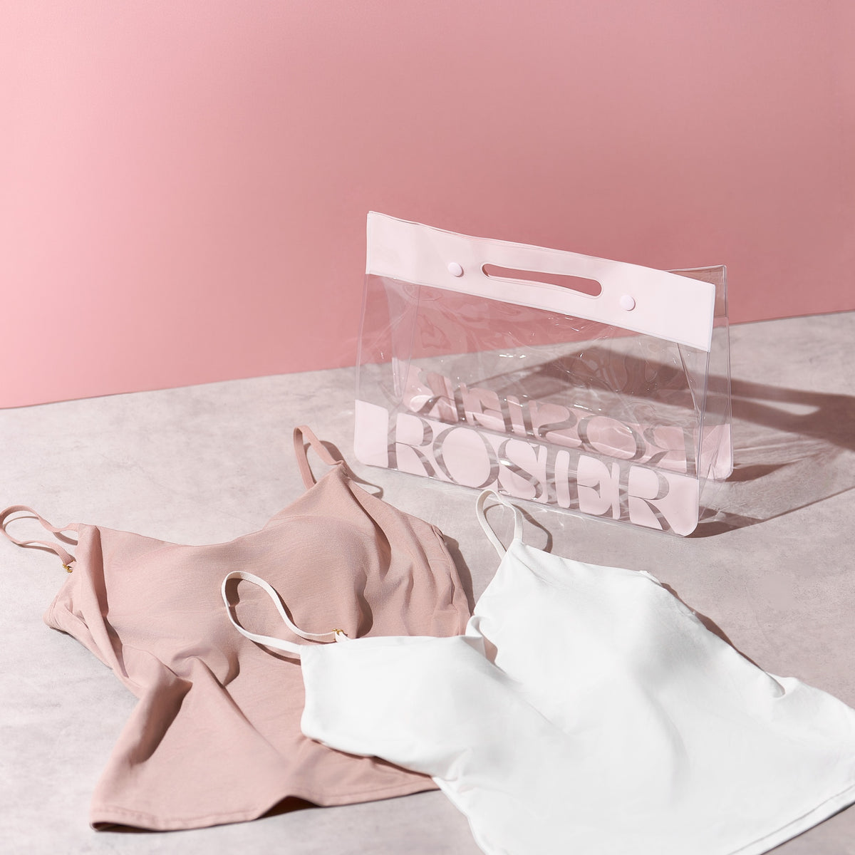 ROSIER Essential Bra Camisole Clear Bag Set