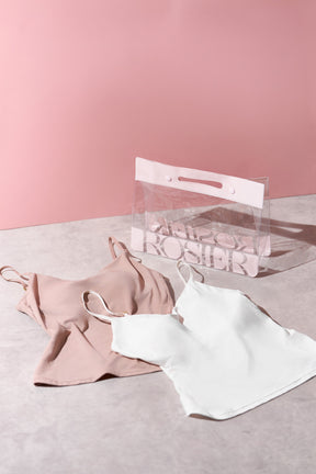 ROSIER Essential Bra Camisole Clear Bag Set
