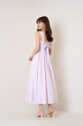 Multi-Way Back Ribbon Stripe Dress