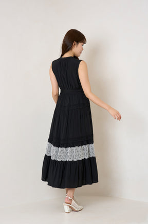 Scala lace-trimmed dress