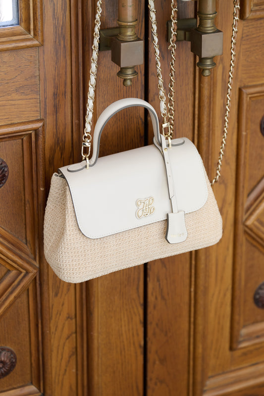 H Logo Top Handle Chain Bag