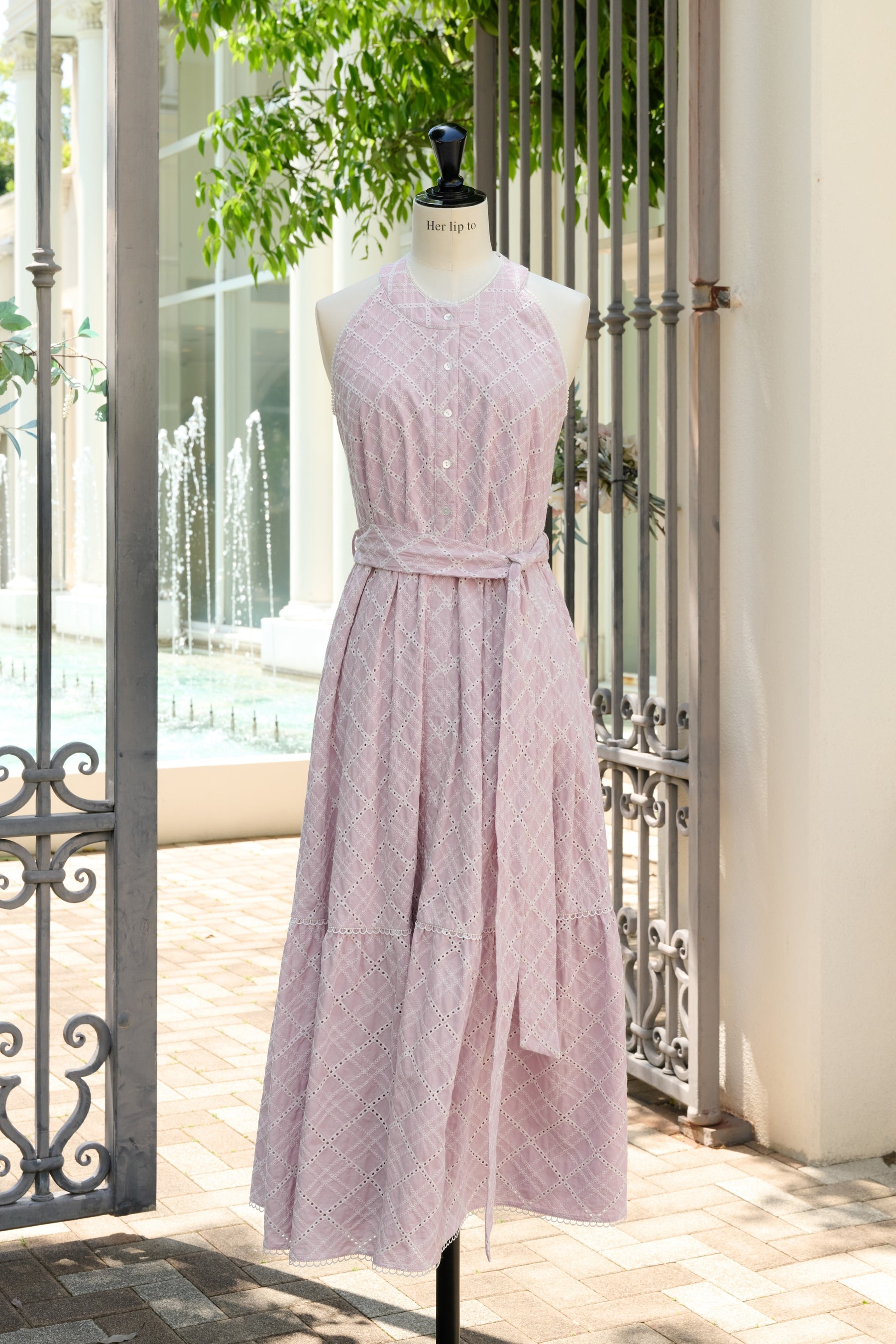 Leira Lace Trim Dress