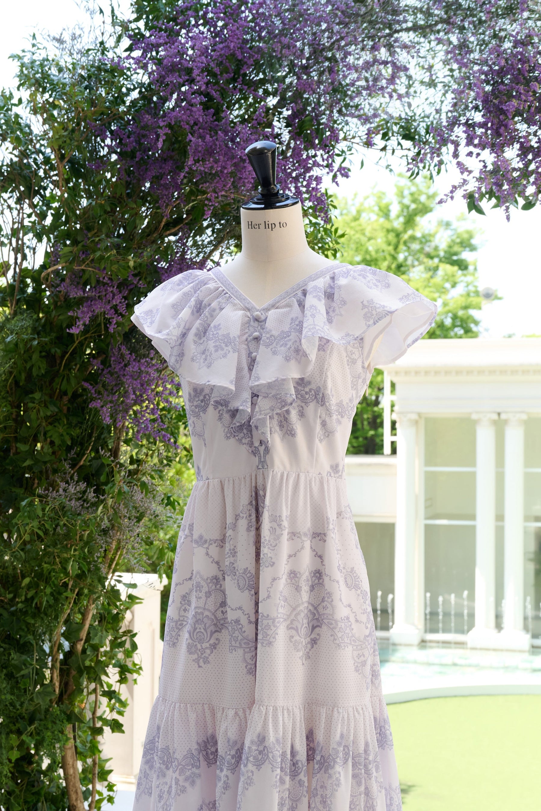 Jendaya Lace-Print Dress