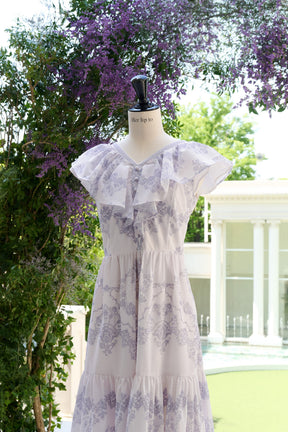 Jendaya Lace-Print Dress