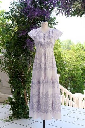 Jendaya Lace-Print Dress