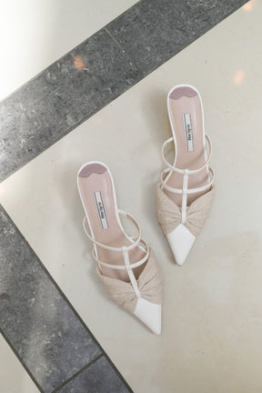 Bow-Detail Double Strap Mules