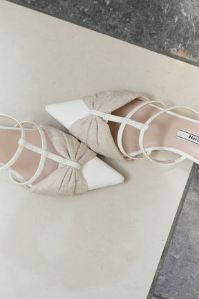 Bow-Detail Double Strap Mules